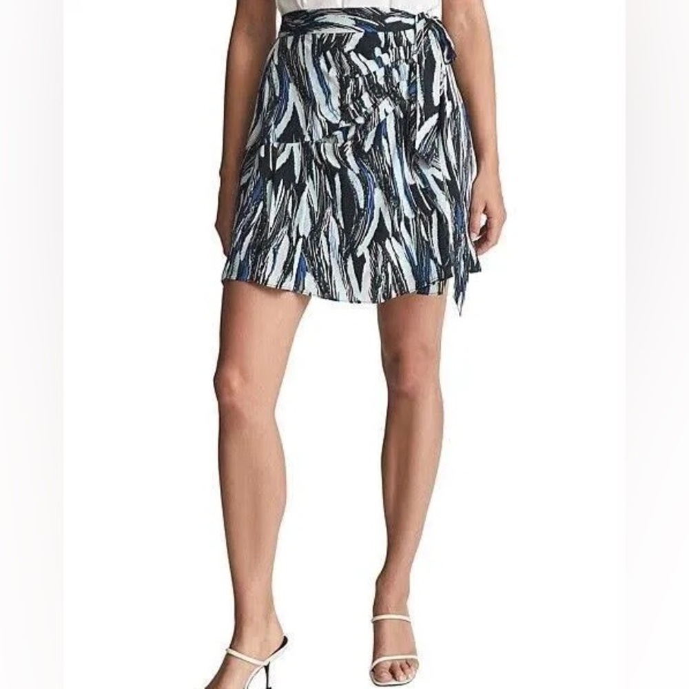 REISS wraparound mini skirt